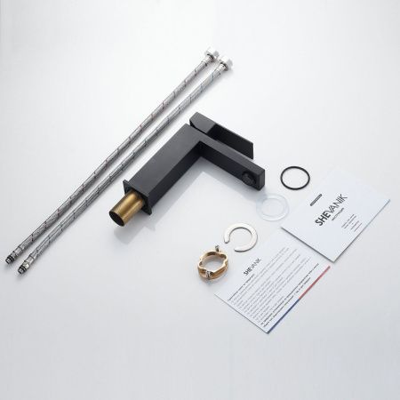 Смеситель Shevanik S7001H на раковину черный