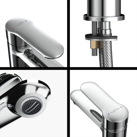 Смеситель Tokito KANDA TOK-KAN-1011 на раковину хром