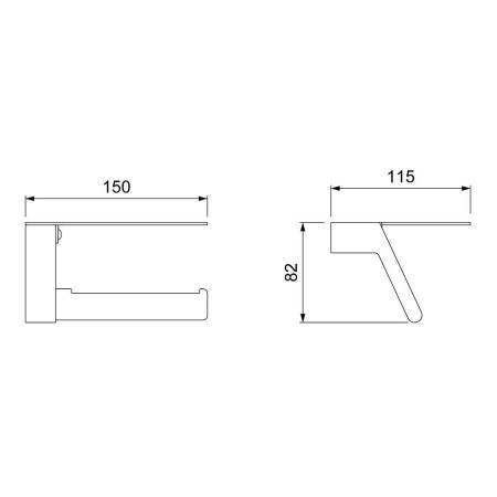 Бумагодержатель Timo Selene 17043/17