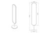 Зеркало Garda Decor 19-OA-9889 40х170 напольное