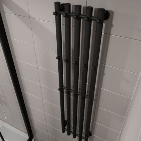 Полотенцесушитель электрический Altasan АргоЛюкс АргоЛюкс12027ЧМ 25х120 черный