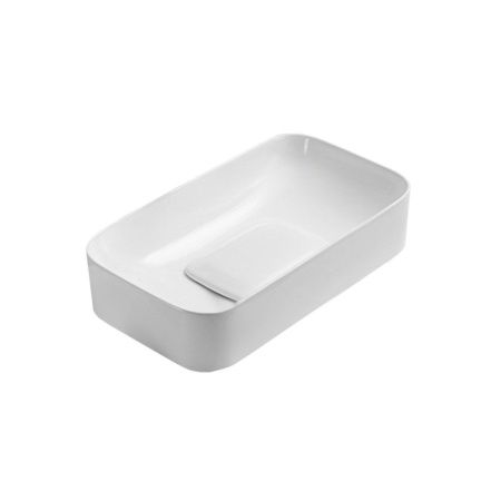 Раковина из сантехнического фарфора Vincea VBS-50470 70х40 накладная цвет белый без отверстий под смеситель