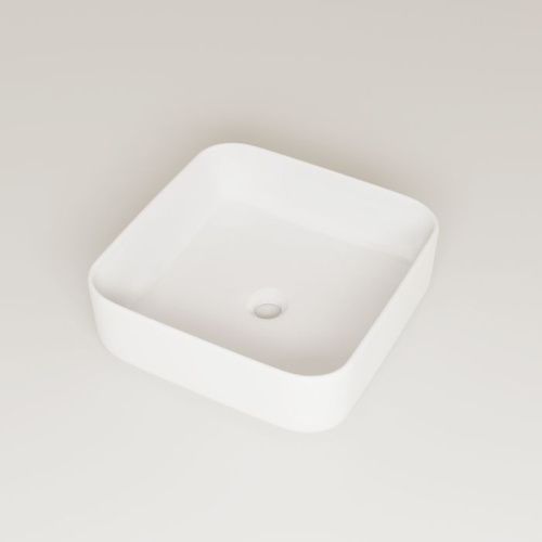 Раковина из сантехнического фарфора IDDIS Bridge BRIWM04i27 39х39 накладная цвет белый без отверстий под смеситель - фото 4