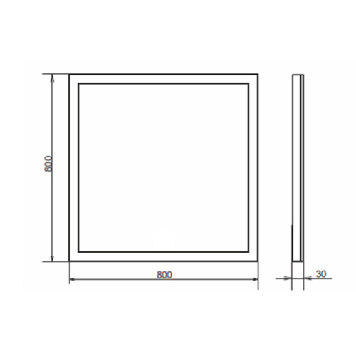 Зеркало в ванную Comforty  00-00005265CF 80х80 - фото 2