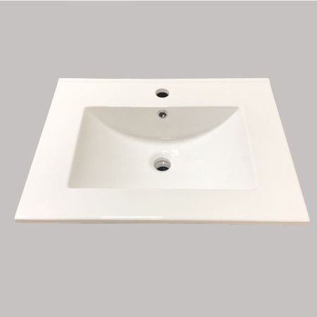 Тумба с раковиной Comforty Тулуза 00-00016586CF 60х50 напольная цвет белый/бежевый