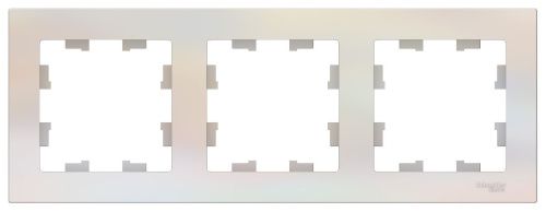 Рамка трехместная универсальная Systeme Electric AtlasDesign (АтласДесигн) ATN000403 - фото 2