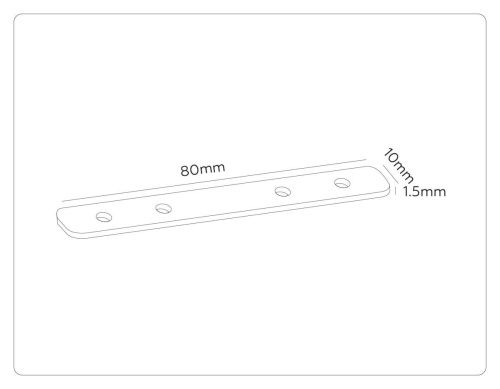 Комплект прямых соединителей для магнитного шинопровода (2 шт.) Ambrella Light Track System (Трацк Сыстем) GL2006 - фото 3