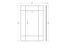 Зеркало Garda Decor KFG048 90х140 подвесное