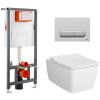 Комплект унитаз с инсталляцией и клавишей смыва Vitra Metropole 9820B003-7201
