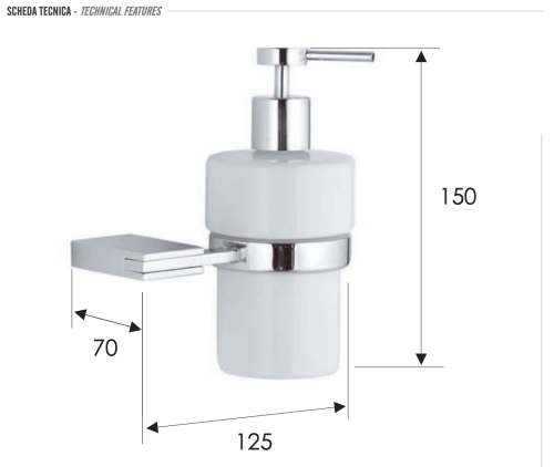 Дозатор Remer Epoca EP13CR - фото 2