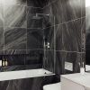 Душевая шторка на ванну Maybah Glass MGV-65-5у 90х140 стекло прозрачное профиль хром ориентация универсальная