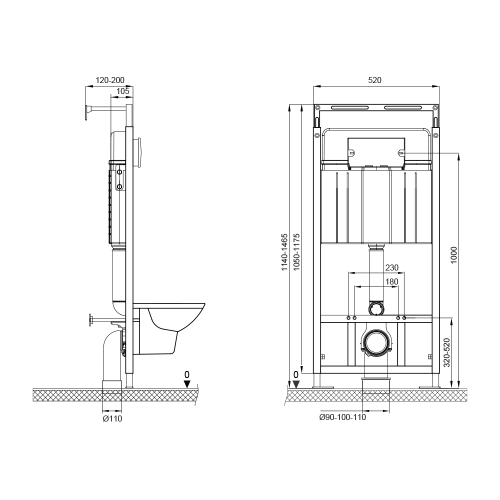 Инсталляция Bettoserb Sava Slim Superior 40006450 - фото 2