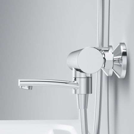 Смеситель для ванны и душа Am.Pm X-Joy F85A50000 настенный хром с термостатом