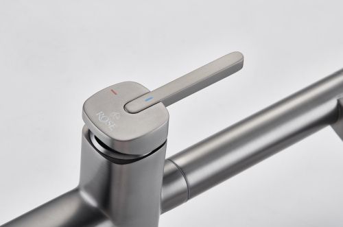 Смеситель для кухни Rose R358T на мойку оружейная сталь - фото 5