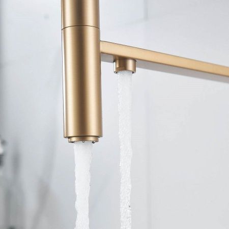 Смеситель для кухни Maretti CAG31RGF18 на мойку черный/золото