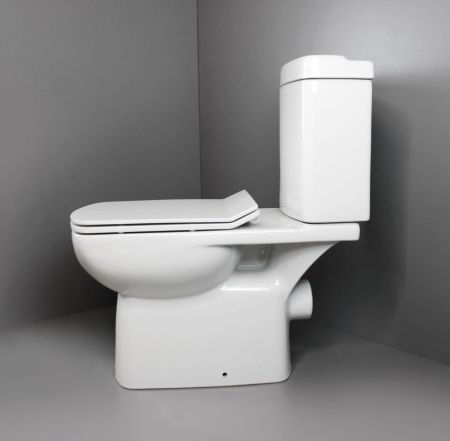 Унитаз напольный с бачком Creo Сeramique TOURS COMBO-TO1003 белый с сиденьем с микролифт душевой смыв