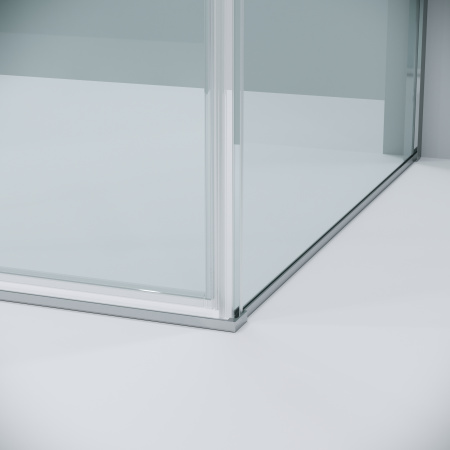 Душевая перегородка Grossman Galaxy 200.K33.01.90.10.00 90х195 стекло прозрачное профиль хром глянцевый