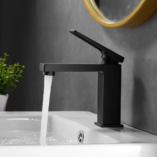 Смеситель Shevanik S6801H на раковину черный - фото 5