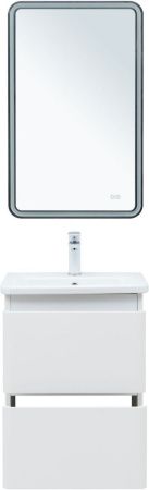 Тумба под раковину Aquanet Эмбер 00330463 50х40 подвесная цвет белый