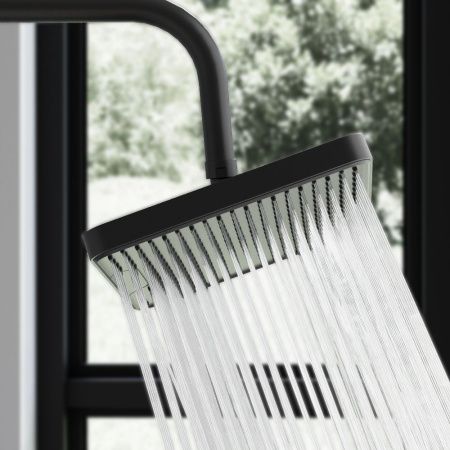 Верхний душ Damixa Merkur 940050300 30х20 черный