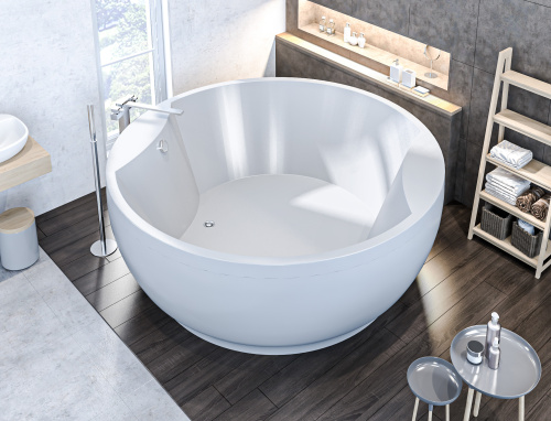 Ванна акриловая Aima Design OMEGA 01омн1818 180х180 отдельностоящая круглая без каркаса - фото 4 Ванна акриловая Aima Design OMEGA 01омн1818 180х180 отдельностоящая круглая без каркаса - фото 4