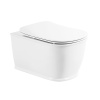Унитаз подвесной BelBagno PRADO BB10150CH/BB10150SC белый с сиденьем микролифт безободковый каскадный смыв
