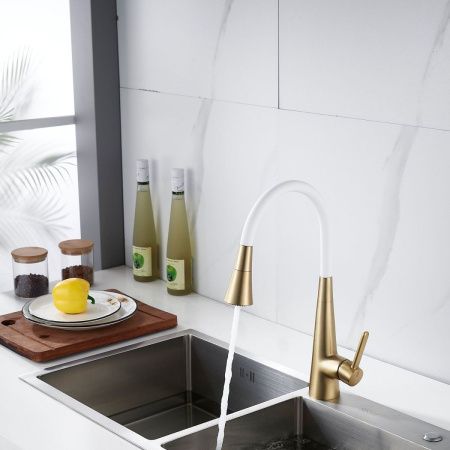 Смеситель для кухни Rose R213G на мойку золото