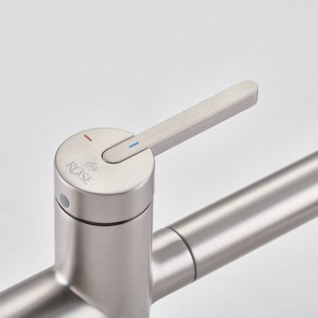 Смеситель для кухни Rose R458L на мойку сатин