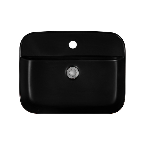 Раковина Aquatek ВЕГА 50 см AQ5506-MB накладная цвет черный матовый - фото 4