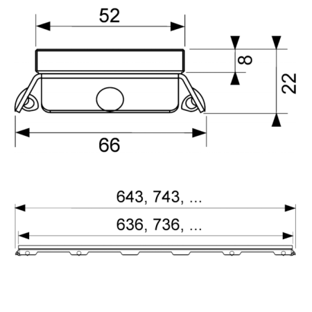 Декоративная решетка для слива Tece TECEdrainline 601290 цвет зеленый