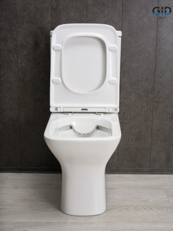 Унитаз напольный с бачком Gid Concavo Tn2125 (62245Y) белый с сиденьем микролифт безободковый