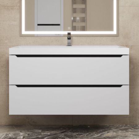 Тумба под раковину Uperwood Tanos 2930205144 100х50 подвесная цвет белый