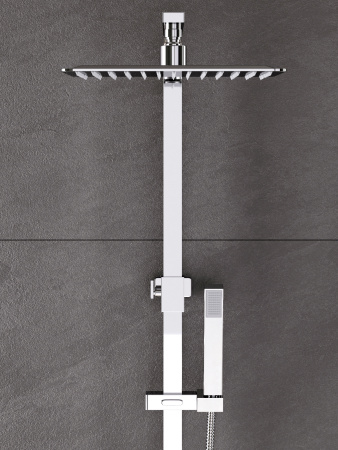 Душевая стойка Agger Great A2893300 настенная цвет хром