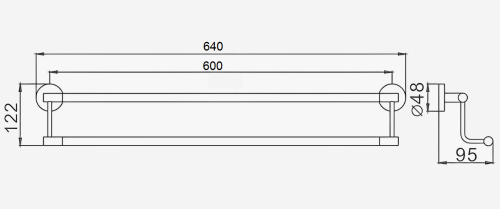 Полотенцедержатель D-Lin D252111 - фото 2