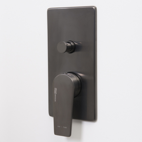 Смеситель для ванны и душа WasserKRAFT Wiese 8400 8461 встраиваемый оружейная сталь - фото 3