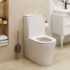 Унитаз напольный с бачком Cerutti SPA CT8916 белый с сиденьем микролифт безободковый каскадный смыв