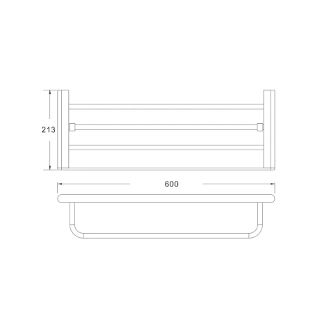 Полка в ванную комнату Rose RG17T RG1708T