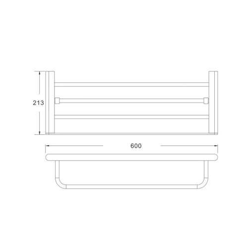 Полка в ванную комнату Rose RG17T RG1708T - фото 3