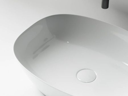 Раковина из сантехнического фарфора Ceramica Nova ELEMENT CN5005 50х40 накладная цвет белый без отверстий под смеситель