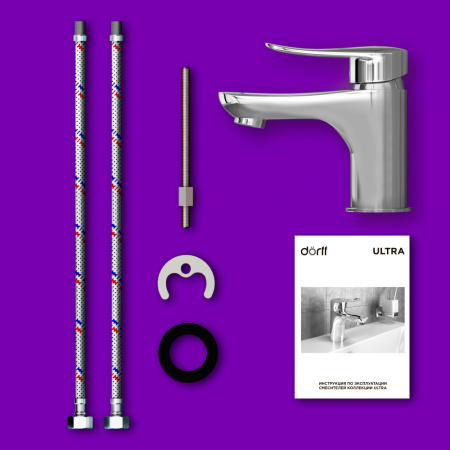 Смеситель Dorff Ultra D5002100 на раковину хром