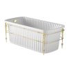 Ванна из искусственного камня Migliore OLIVIA CONSOLE 24377 175х80 отдельностоящая прямоугольная с ножками