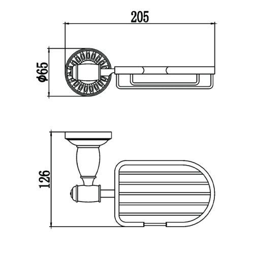 Мыльница Savol S-006632H - фото 3