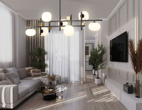 Люстра на штанге Ambrella Light Modern (Модерн) LH51017 - фото 5