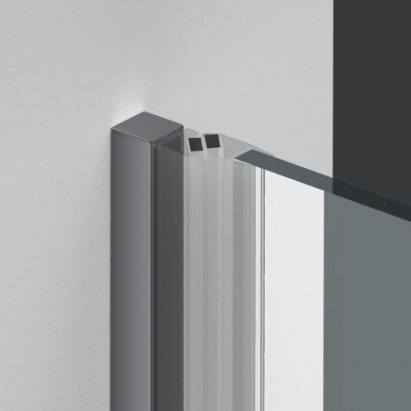 Душевая дверь Vincea Alpha VDP-3AL700CLGM 70х195 стекло прозрачное профиль вороненая сталь