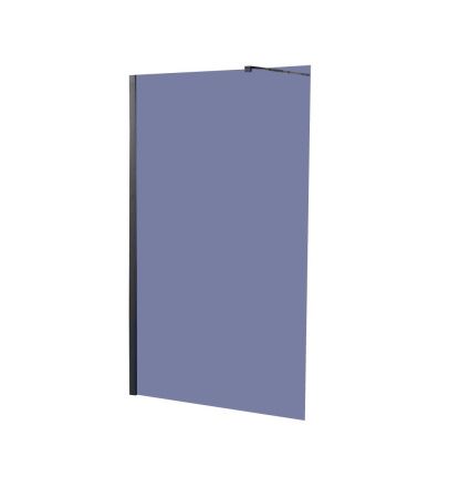 Душевая перегородка Parly T100G 100х190 стекло тонированное профиль черный