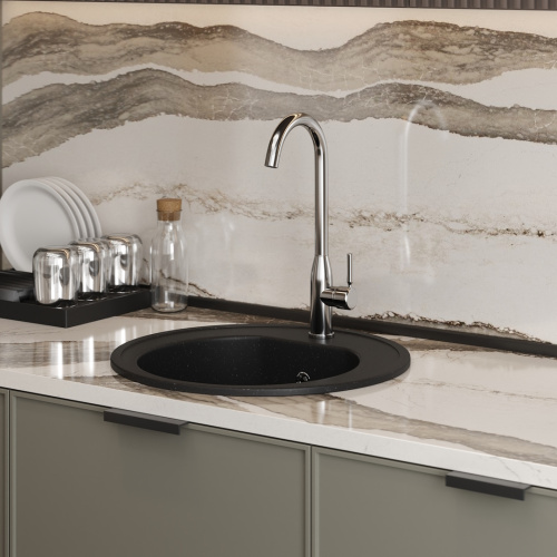 Смеситель для кухни Teymi T10223 на мойку хром - фото 4