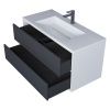 Тумба под раковину Uperwood Next Premium 3930205159 90х50 подвесная цвет серый/белый