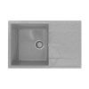 Кухонная мойка Practik PR-735 PR-M-735-003 75х50 цвет серый поверхность глянцевая
