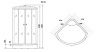 Душевая кабина Niagara Ultra 9020135 100х100 четверть круга с крышей ориентация универсальная