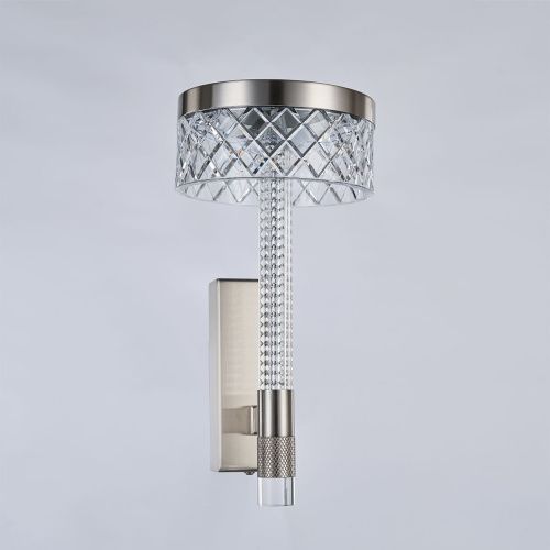 Бра Delight Collection Diamond cut (Диамонд цут) MB21020075-1A satin nickel - фото 2